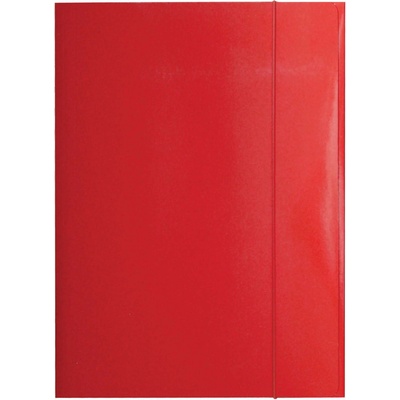 Optima Папка с ластик Optima, 3 капака, картон, червена (26806-А-ЧЕРВЕН)