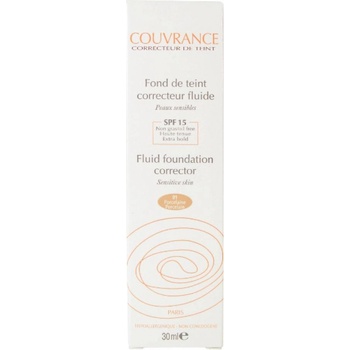 Avene Couvrance tekutý krycí make-up SPF15 01 Porcelain 30 ml