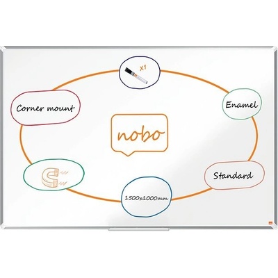 NOBO Premium Plus smaltovaná 150 x 100 cm, bílá
