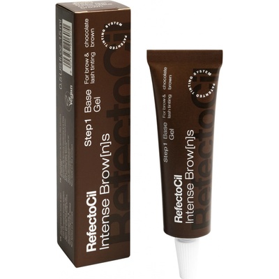 RefectoCil Intense Brow[n]s Base Gel farba na obočie a mihalnice s gélovou textúrou Black Brown 15 ml