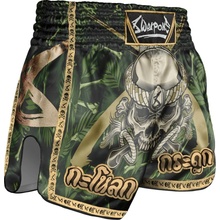 8 Weapons Muay Thai šortky Bone Island Olive/Gold