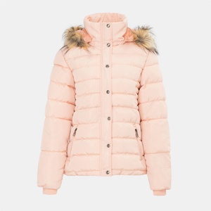 I Saw It First Анорак I Saw It First Women's ISIF Detachable Hood Fur Trim Sherpa Lined Parka - Pink
