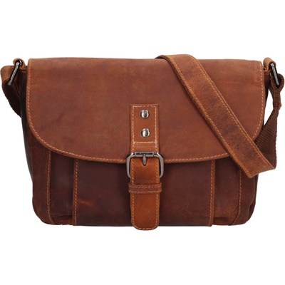 Greenwood dámská kožená crossbody kabelka Anne světle hnědá