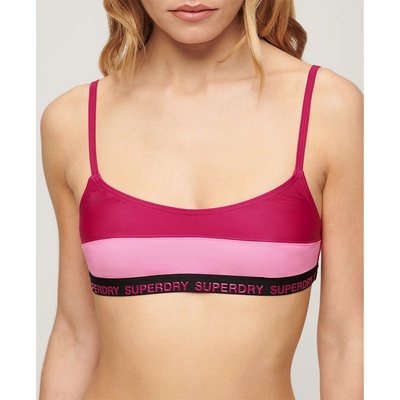 Superdry Elastic Bralette Bikini Top - Pink