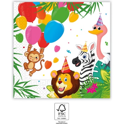 Procos Салфетки - Jungle Party 33 х 33 см 20 бр