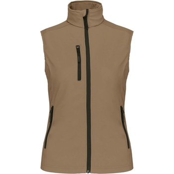 Kariban K404 / Дамски софтшел елек - цвят camel L (20K40402403)
