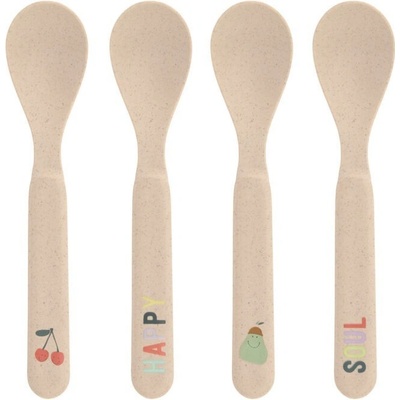 Lässig Spoon Set PP/Cellulose Happy Fruits 2025 cherry 4 ks