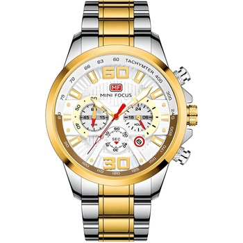MINI FOCUS Часовник Mini Focus NO-23884 - Сребристо / Златисто KP23884 (NO-23884)