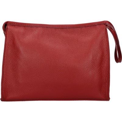 Dámská kožená crossbody kabelka Italia Gisell tmavě červená