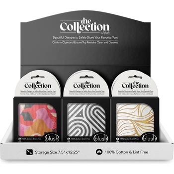 Image 1 of Blush Novelties The Collection Cotton Toy Bag Counter Display Assorted 18pcs