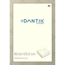 DANTIK rámeček 80x120 | PRAHA Bílá (Plexi Čiré)