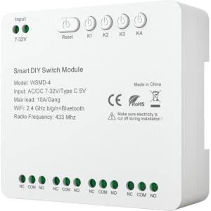 AVATTO WSMD-4 Смарт превключвателен модул 32V (WSMD-4-32V)