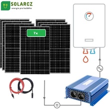 SunTrack ohřev vody 2800Wp + MPPT ECO Solar Boost + montážní sada na střechu