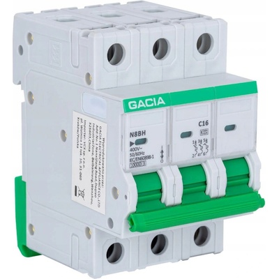 Jistič GACIA N8BH 10KA C 3P 16A
