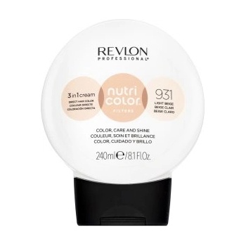 Revlon Nutri Color Filters 3in1 Cream подхранваща маска с цветни пигменти за опресняване на цвета 931 Light Beige 240 ml