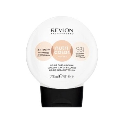 Revlon Nutri Color Filters 3in1 Cream подхранваща маска с цветни пигменти за опресняване на цвета 931 Light Beige 240 ml