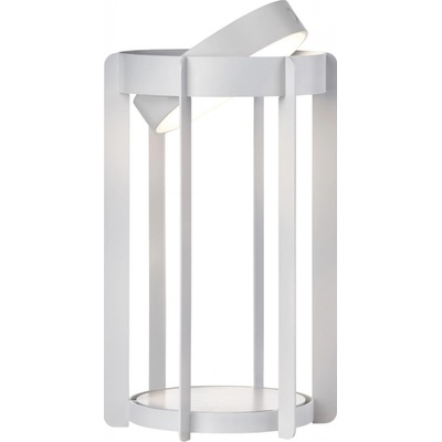 Zahradní lampa Firefly LED 30 cm světle šedá