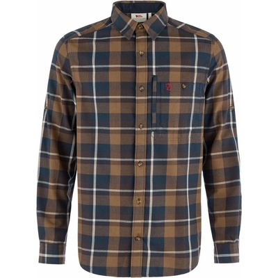 Fjällräven Fjällglim košel'a regular M wood brown-black oak