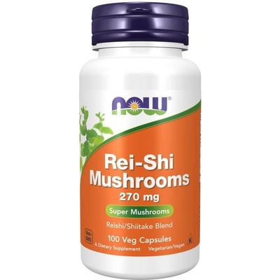 Now Foods Foods Rei-Shi Mushrooms 270 mg 100 kapslí