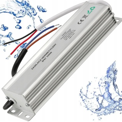 BERGE LED hermetický zdroj - 24V - 100W - 4,17A - IP67 PS-WP-24V-100W