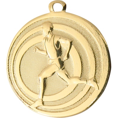 Medaile průměr 32 mm běžec Zlatá