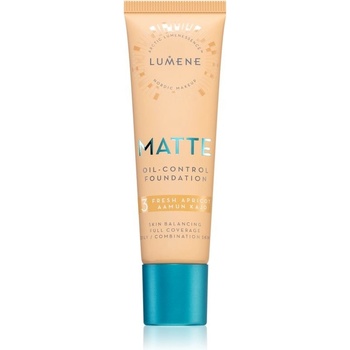 Lumene Nordic Makeup Matte fluidní make-up pro mastnou a smíšenou pleť 3 Fresh Apricot 30 ml