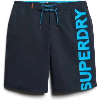 Superdry Бански гащета Superdry Classic 19´´ Logo swimming shorts - Blue (Eclipse Navy)