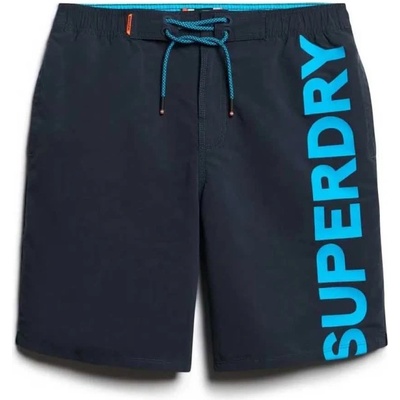 Superdry Бански гащета Superdry Classic 19´´ Logo swimming shorts - Blue (Eclipse Navy)