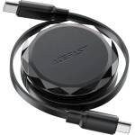 ACEFAST C13-03 USB-C - USB-C 60W кабел, прибиращ се - черен (C13-03)