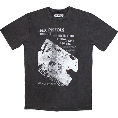 Sex Pistols Manchester Flyer Stone Wash Charcoal Grey L Риза (SPSTNW18MC03)