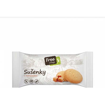 Free village Sušenky s karamelem 90 g