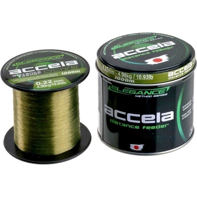 ELEGANCE method series Accela distance feeder olive 1000m 0,32mm 15,98kg