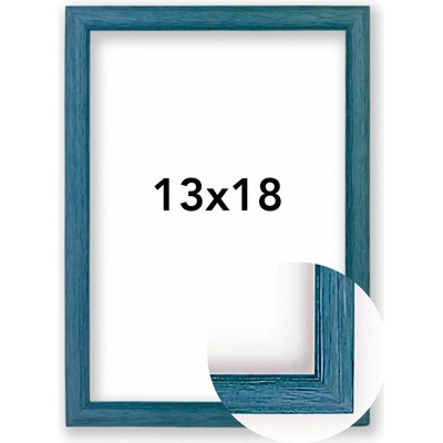Fotorámeček Samba Rozměr: 13 x 18 cm, Barva: RG Modrá, Typ zasklení: Sklo