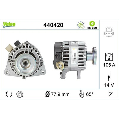 VALEO Alternátor VALEO 440420