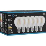 Mexen Vintis 6x крушка нажежаема LED E14, G45, 4W, Топла - 2700K, 470 lm, прозрачна (L156-E14-0427-00x06)