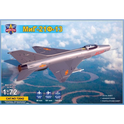 MODELSVIT MiG 21F 13 Supersonic Jet Fighter 5x camo 1:72
