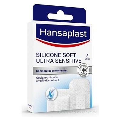BEIERSDORF AG Hansaplast SILICONE SOFT ULTRA SENSITIVE 8 ks