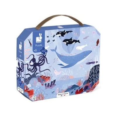 Janod - Пъзел в куфарче - Северен ледовит океан - 100 части (J02611)
