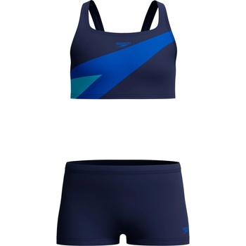Speedo Детски комплект бикини Speedo Kid's Hyperboom Butterfly Back Two Piece Bikini - Peacoat/Deep Sapphire - размер 116 (EU) (750-2735-0212)