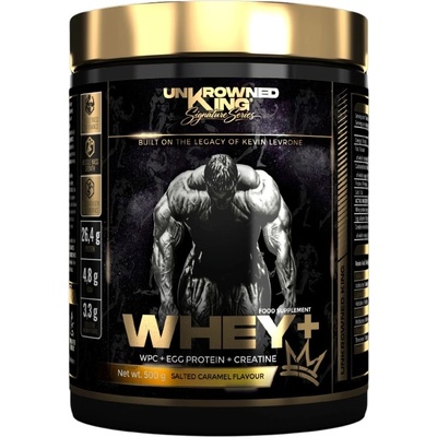 UnKrowned King by Kevin Levrone Whey+ Protein | with WPC, Egg Protein & Creatine [500 грама] Солен карамел