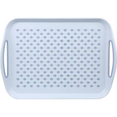 KESPER Servírovací tác plastový protiskluzový modrý 41,5x28,7x4,5cm