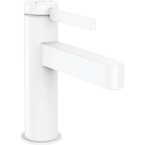 Hansgrohe Finoris - Смесител за мивка, с изход Push-Open, CoolStart, EcoSmart, бял мат 76024700 (76024700)