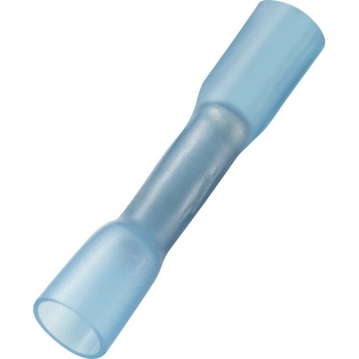 TRU COMPONENTS 739128 krimpovacie spojka so zmršťovacou bužírkou 1.50 mm² úplne izolované modrá 30 ks