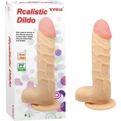 Реалистично пенис дилдо от кибер кожа, 19см. - Realistic Dildo Flesh (CHARM00076)