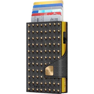 Tru Virtu Wallet Click & Slide SE Rivets Punk Glod