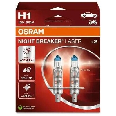 Osram Night Breaker Laser H1 P14,4S 12V 55W 64150NL-2HB