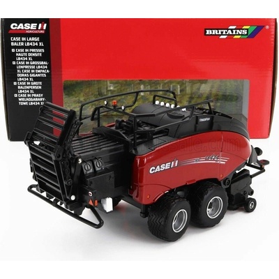 BRITAINS CASE-IH TRAILER LN434 LARGE BALER - RED BLACK 1:32