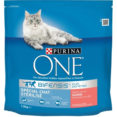 Purina ONE Dual Nature Sterilized losos so spirulinou 1,4 kg