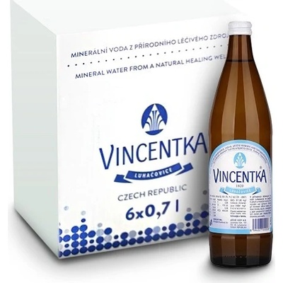 Vincentka léčivá pramenitá voda 6 x 0,7 l