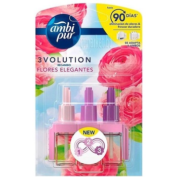 Ambi Pur 3Volution Пълнител за ел. ароматизатор 3бр - Flores elegantes (3088)